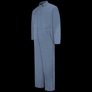 Red Kap MENS SNAP-UP WORK COVERALLS Work MECHANIC JUMP SUIT- 44R- REGULARLY $51!